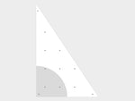 Einzelelement BK Dreieck rechts | Kletterwand BK OUTDOOR | 118 x 78 cm | 9 Loch - Kletterling – einfach Kind sein