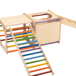 Spielplatz Set BEE CUBE + 2 Kletterrutschen | 2 Kletterwürfel | 58 cm | in 3 Farben - Kletterling – einfach Kind sein