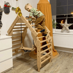 Sprossenwand EMMA HAUS | 180 kg belastbar |  4 Module | 3 Aufbauvarianten | erweiterbar | modulares System - Kletterling – einfach Kind sein