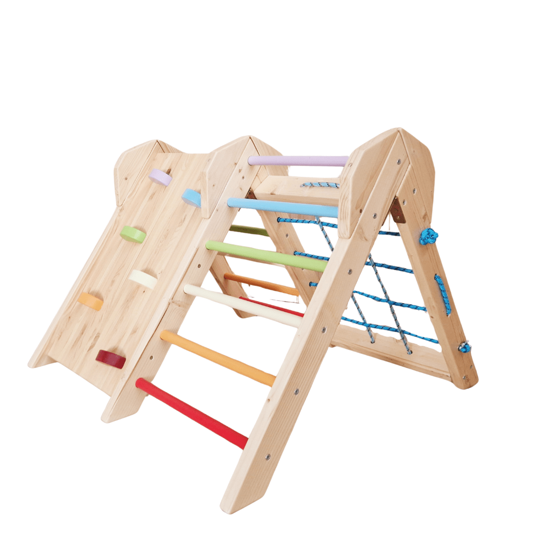 Kletterdreieck ROOT MINI | Indoor & Outdoor | faltbar | 60 cm | Farbe nach Wunsch | klappbar - Kletterling – einfach Kind sein