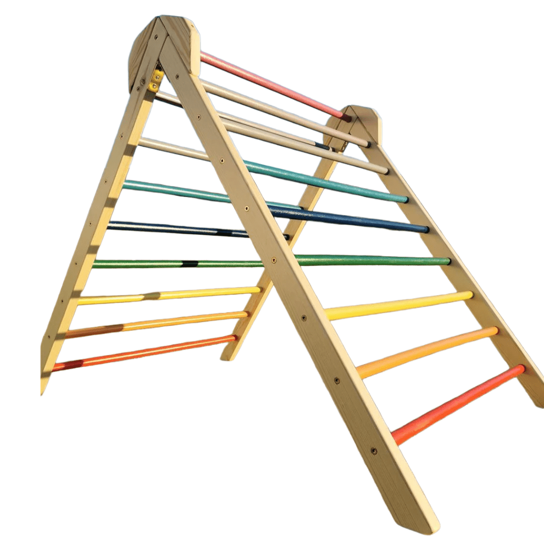 Kletterdreieck ROOT 2 + Rutsche | IN & OUTDOOR | 100 cm | Wunschfarbe möglich - Kletterling – einfach Kind sein