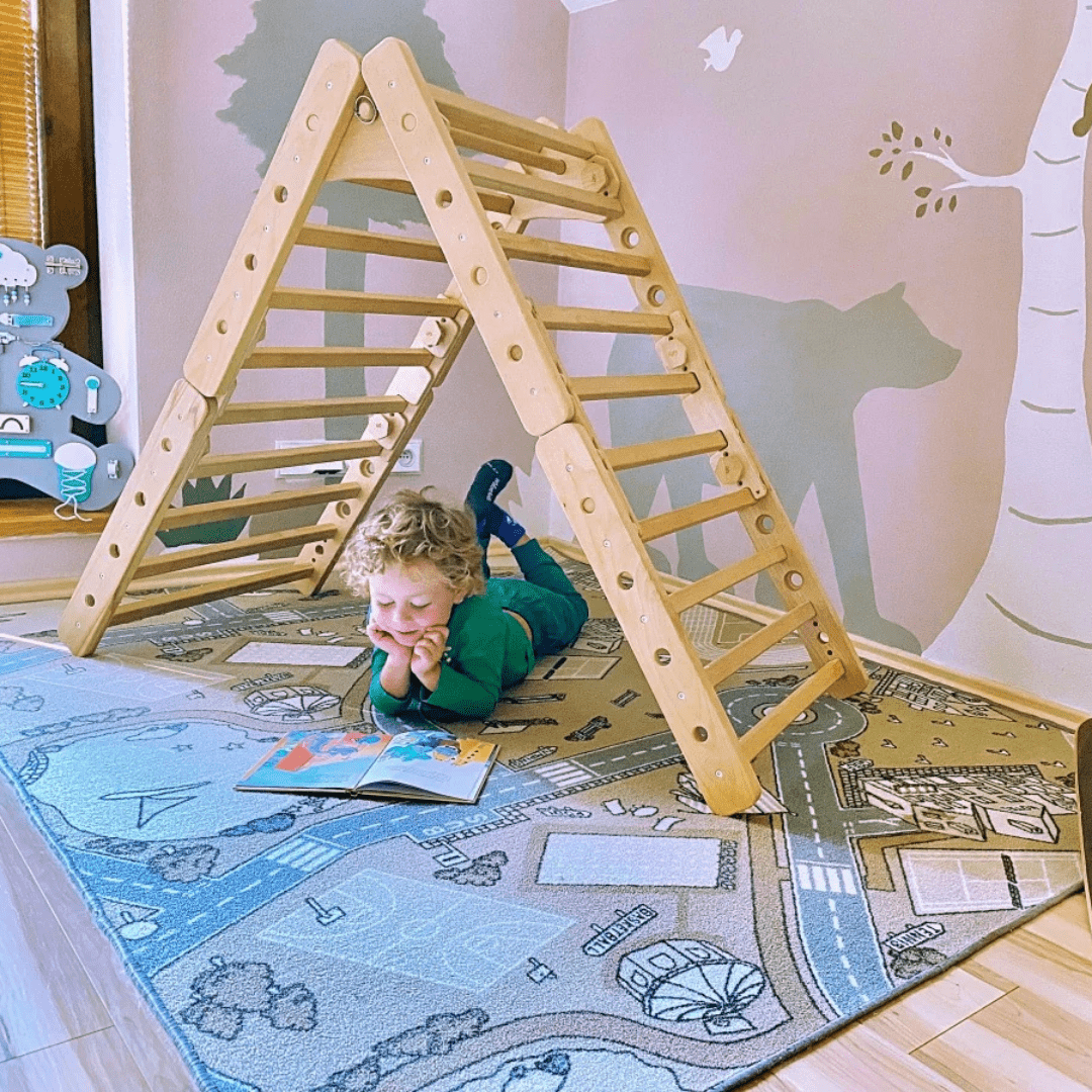 Sprossenwand LOOPO JUNGLE 20in1 | 200 kg belastbar | 2–99 Jahre | 20 Aufbauvariante - Kletterling – einfach Kind sein