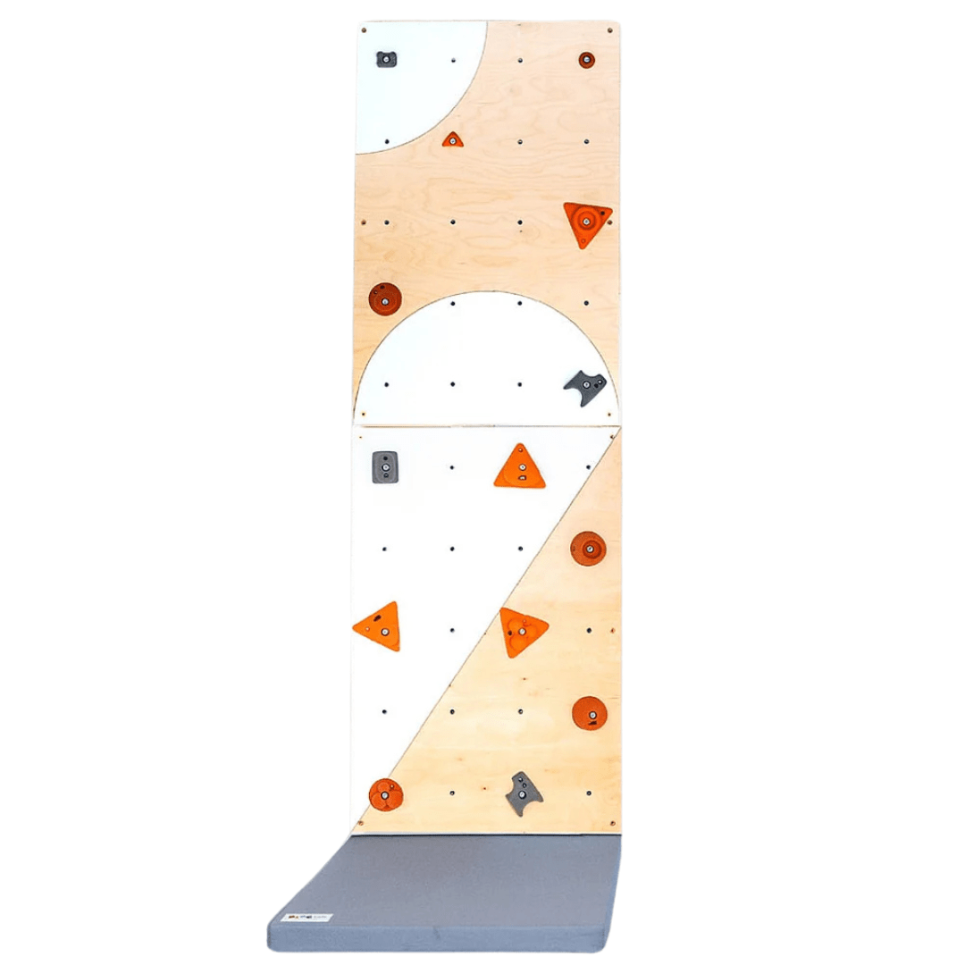 Kletterwand BK INDOOR aus 2 Teilen | 236 x 78 cm | inkl. 15 Griffen | 40 Loch - Kletterling – einfach Kind sein