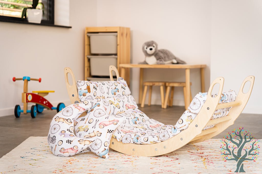 Faltbares Kletterdreieck - Set INSPIRATION | für Kitas zertifiziert | optional mit Kissen - Kletterling – einfach Kind sein