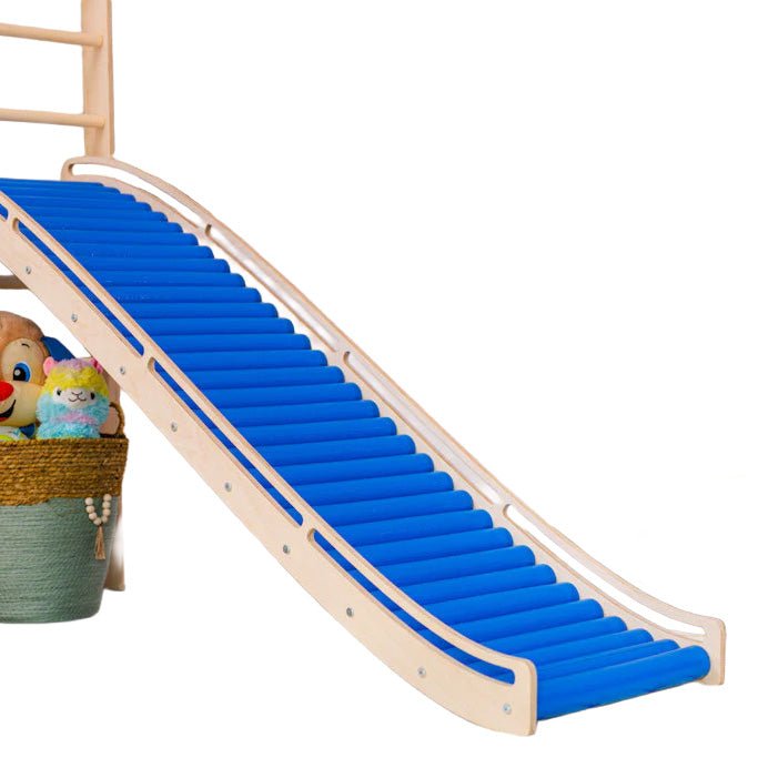 Wellenrollenrutsche WAVE ROLL 200 cm | für alle Kletterdreiecke & Sprossenwände - Kletterling – einfach Kind sein