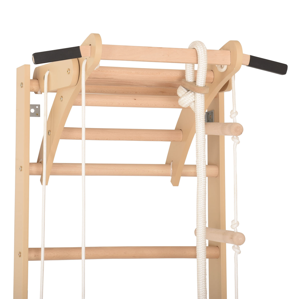 Sprossenwand für Heimtraining und höhenverstellbarem Reck – Indoor Fitnessgerät für die ganze Familie – Ansicht 4