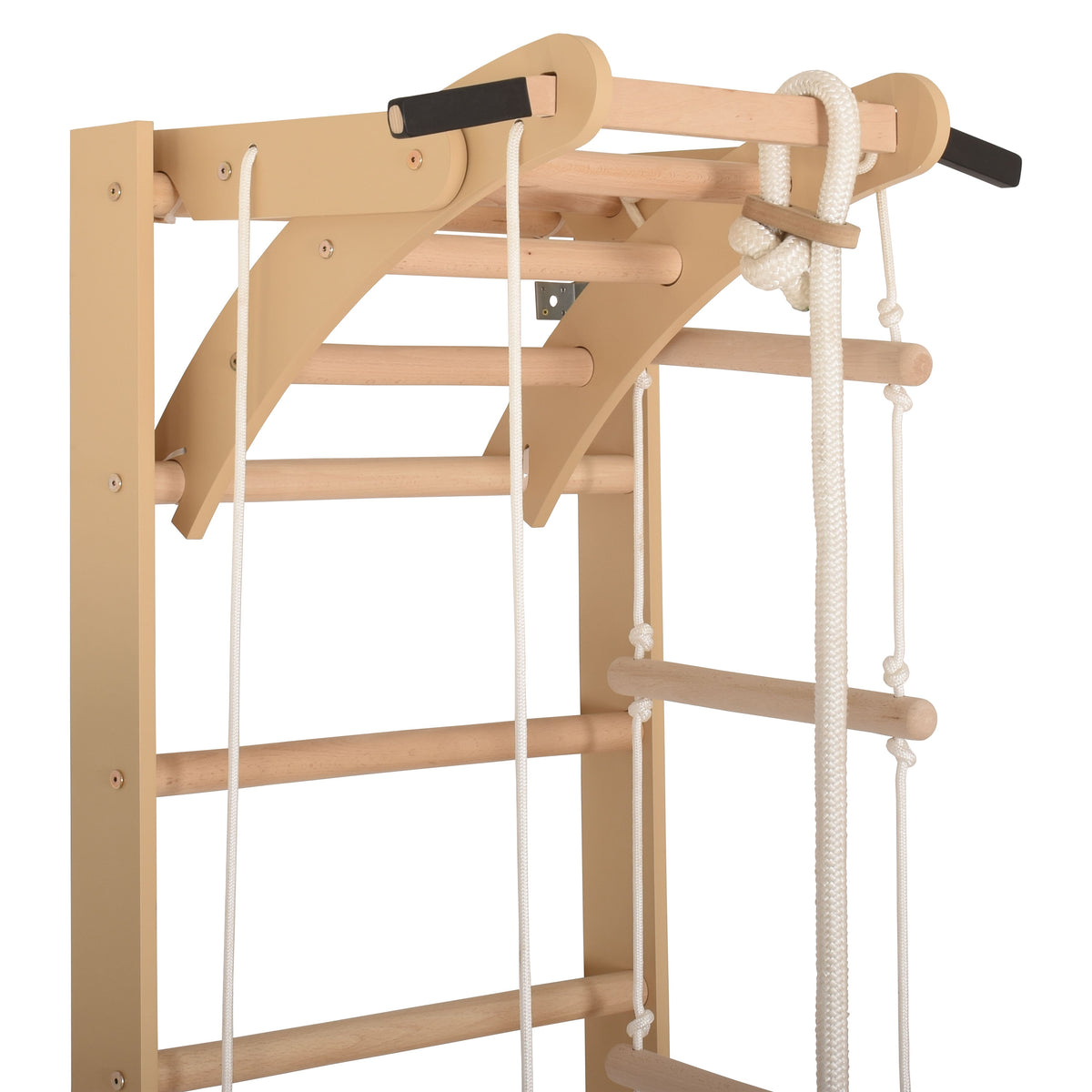 Sprossenwand für Heimtraining mit zweiseitiger Kletterrampe und höhenverstellbarem Reck – Indoor Fitnessgerät für die ganze…