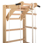 Sprossenwand für Heimtraining mit zweiseitiger Kletterrampe und höhenverstellbarem Reck – Indoor Fitnessgerät für die ganze…