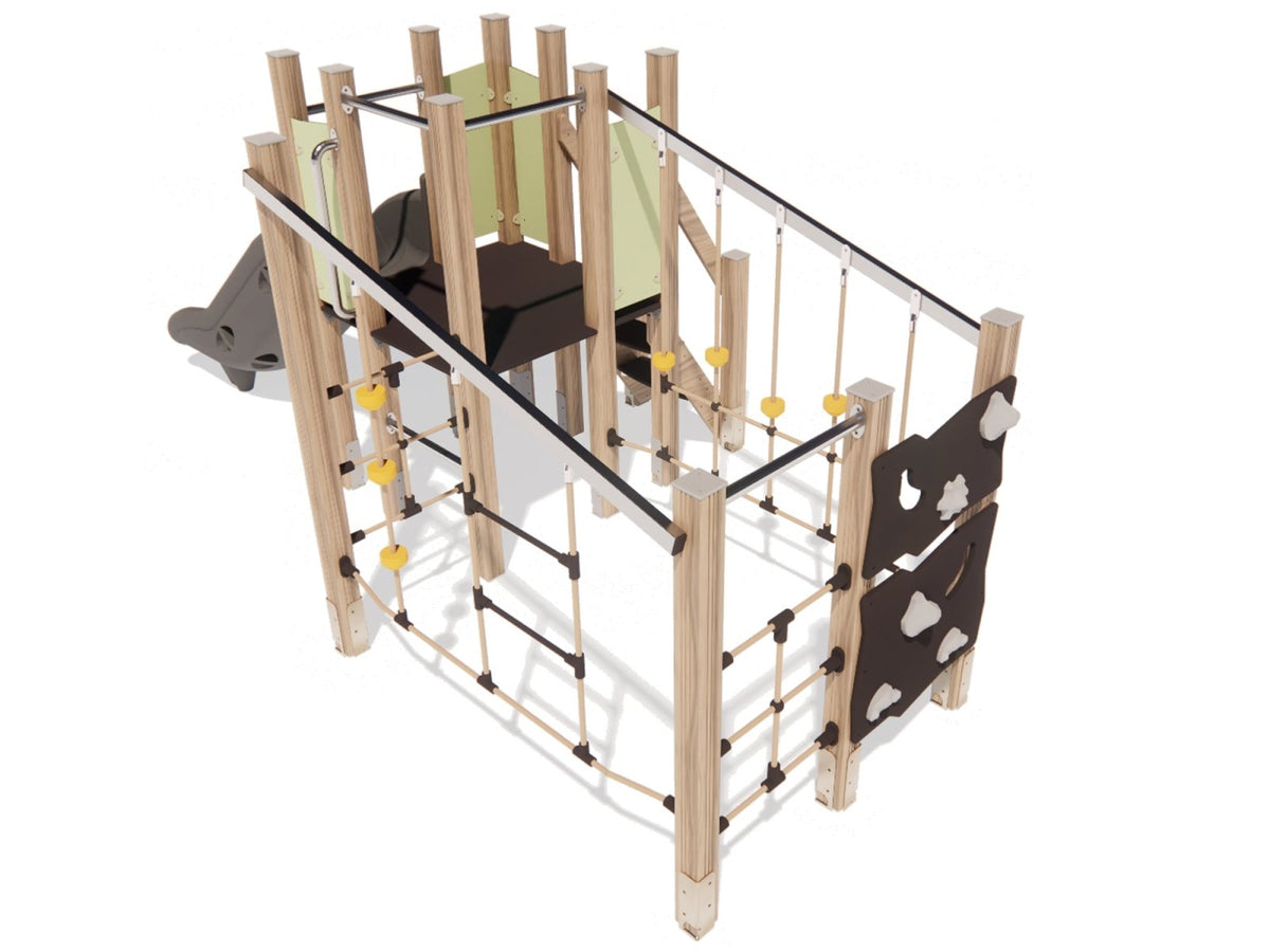 Klettergerüst SPIELPLATZ 120 | Robuste Outdoor - Lösung für Kitas (Alter bis 6 Jahre) - Kletterling – einfach Kind sein