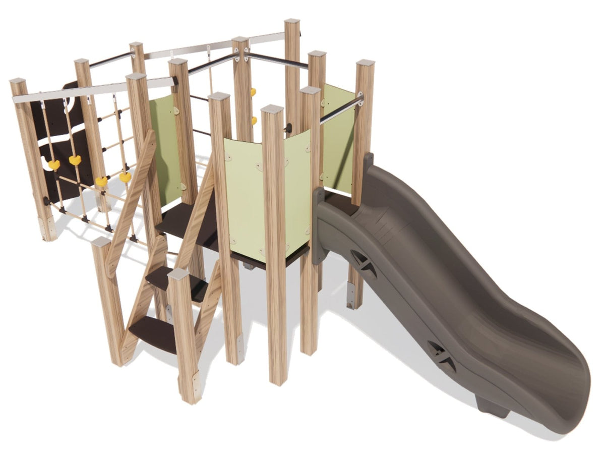 Klettergerüst SPIELPLATZ 120 | Robuste Outdoor - Lösung für Kitas (Alter bis 6 Jahre) - Kletterling – einfach Kind sein