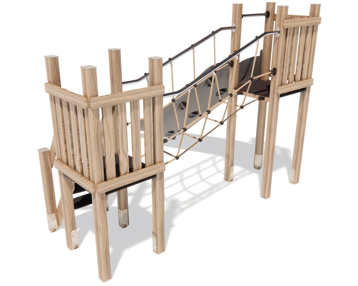 Klettergerüst SPIELPLATZ 255 | Sicheres und vielseitiges Spielgerät für Kindertagesstätten | für Kids von 3 bis 6 Jahre - Kletterling – einfach Kind sein