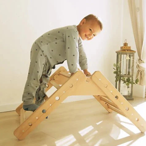Kletterdreieck  | EMMA 2in1 | 46cm  |  180 kg belastbar | 1–4 Jahre | kompakt & flexibel - Kletterling – einfach Kind sein