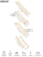 Klettergerüst ZAUBERBERG GROSS | 3 Module | 2x Sprossenstieg + Bogen | 72 cm | Zubehör erhältlich | erweiterbar - Kletterling – einfach Kind sein