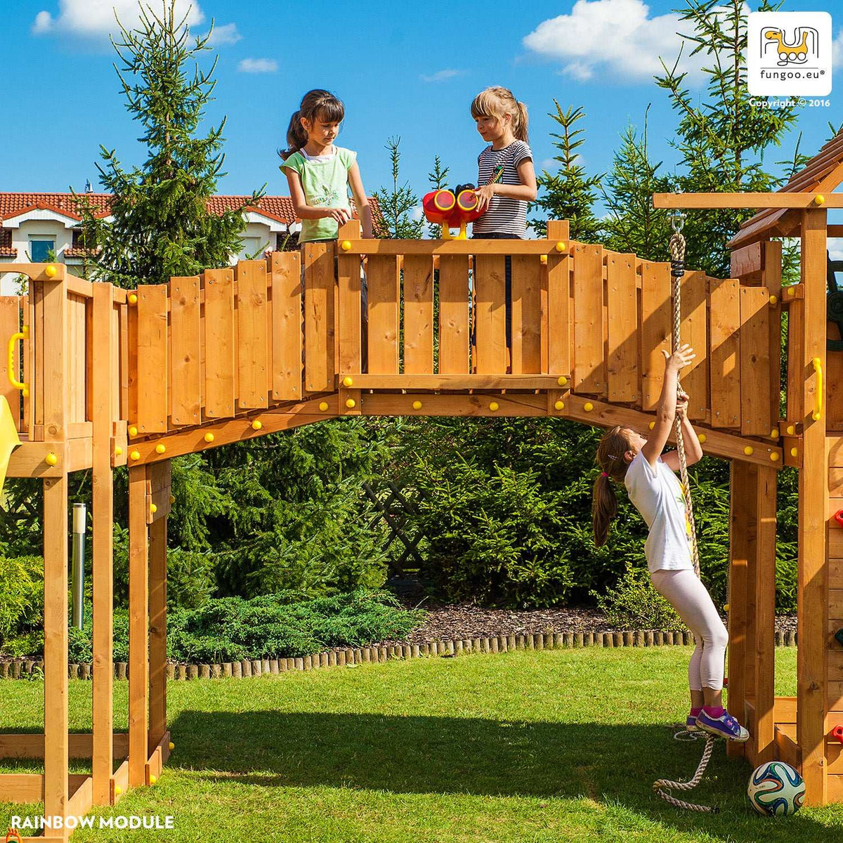 Spielturm MAXI SET JOYFUL CASTEL - Kletterling – einfach Kind sein