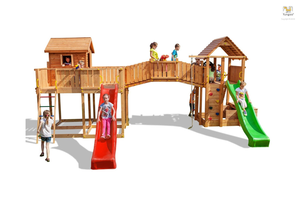 Spielturm MAXI SET JOYFUL CASTEL - Kletterling – einfach Kind sein
