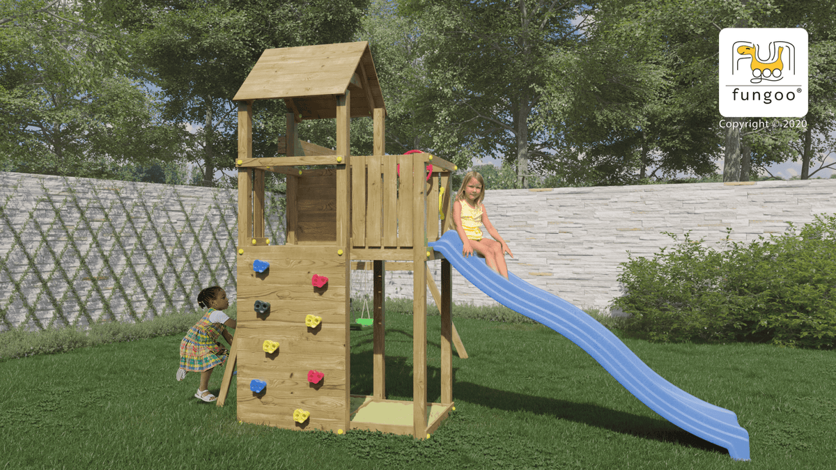 Spielturm Boomer3 - Kletterling – einfach Kind sein
