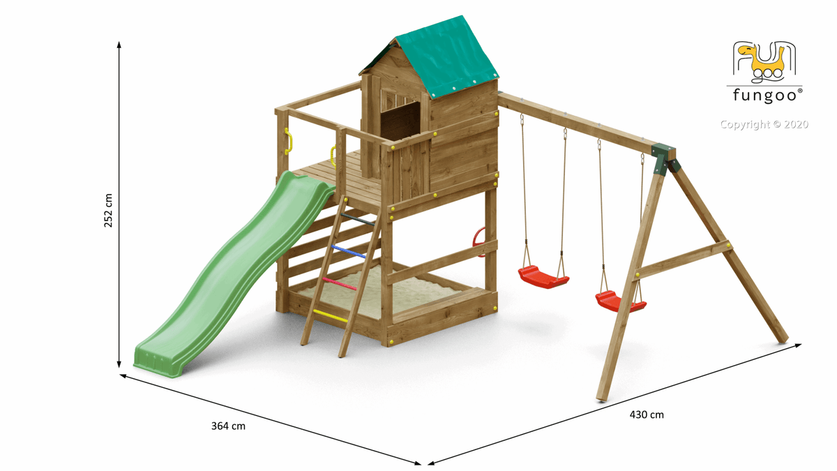 Spielturm Jarcas4: Das ultimative Spielparadies für Ihren Garten! - Kletterling – einfach Kind sein