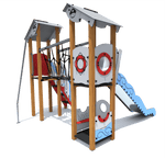 Klettergerüst SPIELPLATZ 226 | Robustes und sicheres Spielgerät für Kitas | Alter 3 bis 6 Jahre - Kletterling – einfach Kind sein