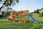 Spielturm Loco Express teak - Kletterling – einfach Kind sein