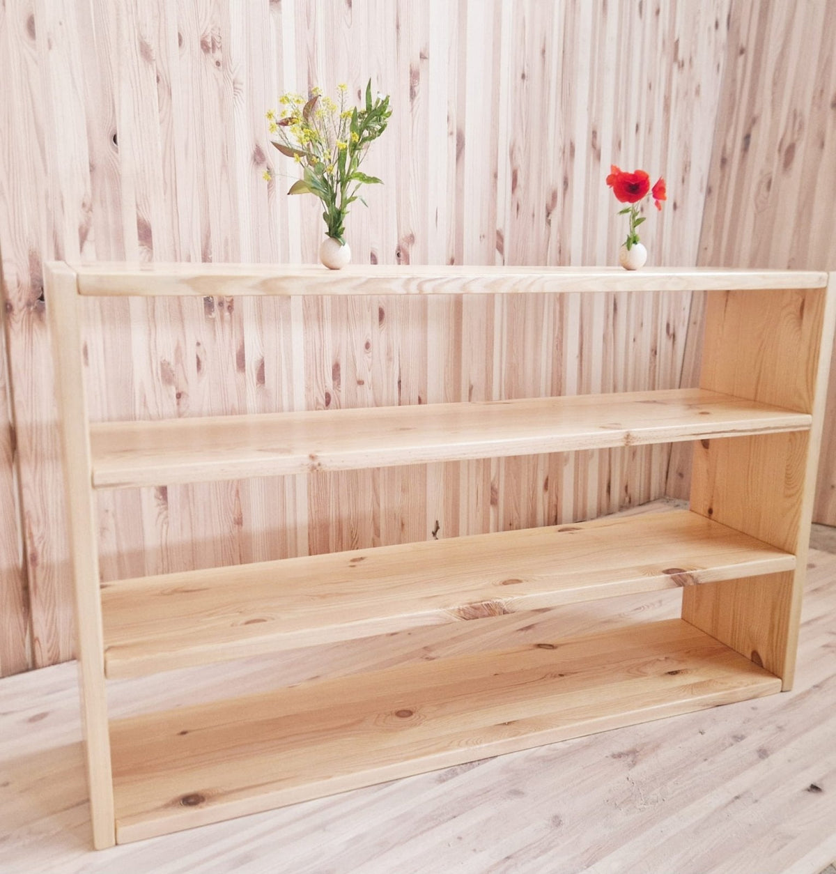 Bücherregal ROOT | aus Kiefernholz | lackiert od. Farbe | Maßanfertigung - Kletterling – einfach Kind sein