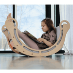 Spielset "Dynamik" pastell - Montessori - Bogen mit Rutsche und Kissen - Kletterling – einfach Kind sein