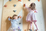 Kletterwand BK INDOOR aus 4 Teilen | 236 cm x 156 cm | inkl. 30 Griffen | 80 Loch - Kletterling – einfach Kind sein