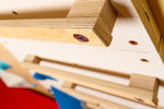 Kletterwand BK INDOOR aus 8 Teilen | 236 cm x 312 cm | inkl. 60 Griffen | 160 Loch - Kletterling – einfach Kind sein