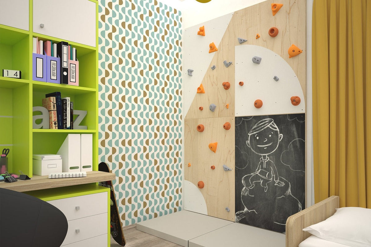 Kletterwand BK INDOOR aus 4 Teilen | 236 cm x 156 cm | inkl. 30 Griffen | 80 Loch - Kletterling – einfach Kind sein