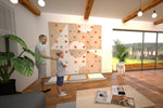 Kletterwand BK INDOOR aus 6 Teilen | 236 cm x 234 cm | inkl. 45 Griffen | 120 Loch - Kletterling – einfach Kind sein