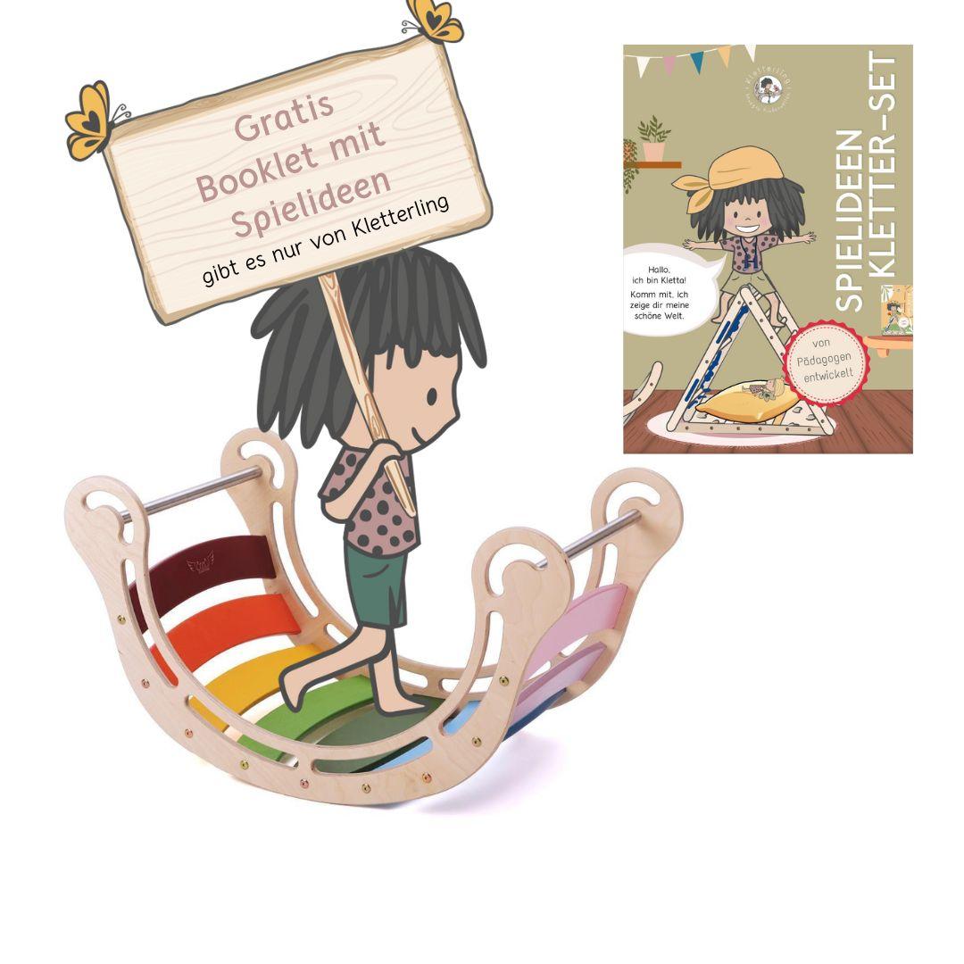 Montessori - Kletterbogen und Wippe - Kletterling – einfach Kind sein