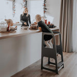 Lernturm mit Kreidetafel in 4 Farben - Kletterling – einfach Kind sein