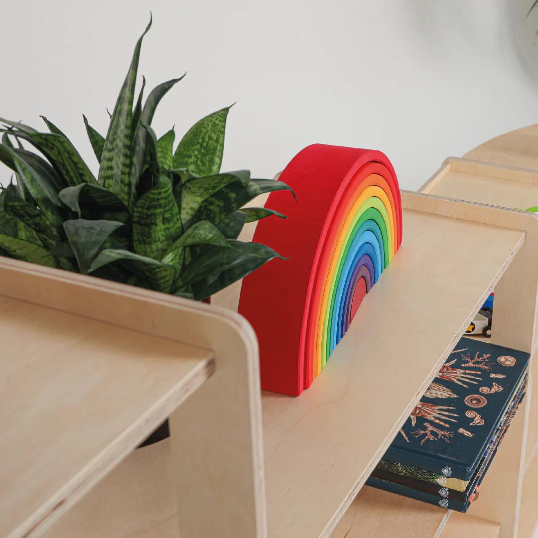 Montessori Regal mit fünf Etagen - Kletterling – einfach Kind sein