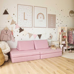Universelles Kindersofa von monboxy in Pink - Kletterling – einfach Kind sein