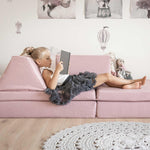 Universelles Kindersofa von monboxy in Pink - Kletterling – einfach Kind sein