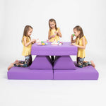 Universelles Kindersofa von monboxy in Lila - Kletterling – einfach Kind sein