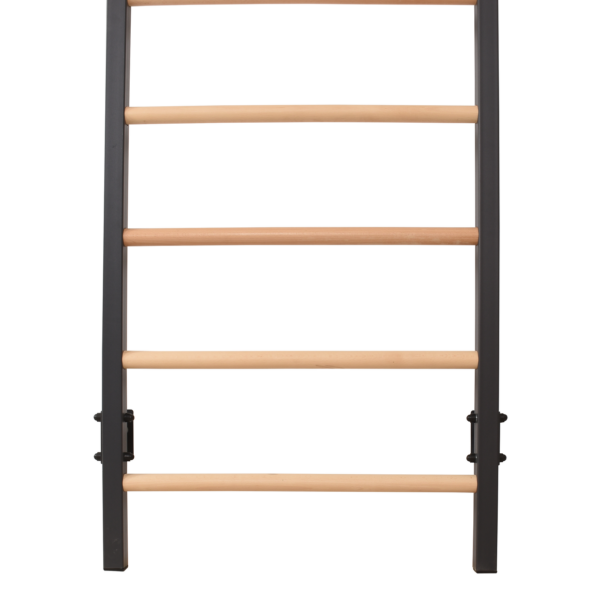 Metallische Sprossenwand STEEL PURE mit Klimmzugstange – Graphit | RINAGYM – Ansicht 8