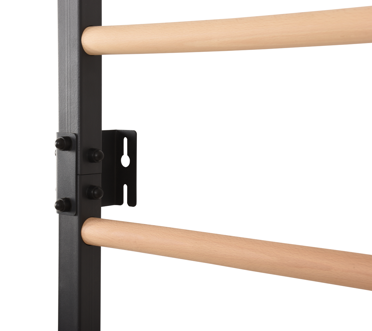 Metallische Sprossenwand STEEL PURE mit Klimmzugstange – Graphit | RINAGYM – Ansicht 9