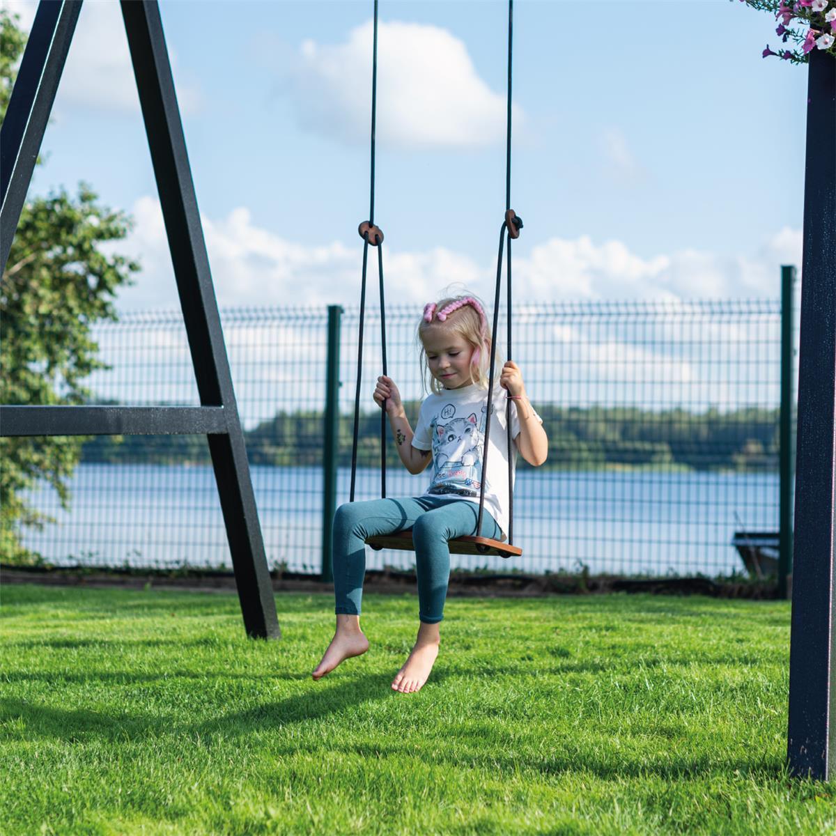Schaukel für Kinder Set braun - Kletterling – einfach Kind sein