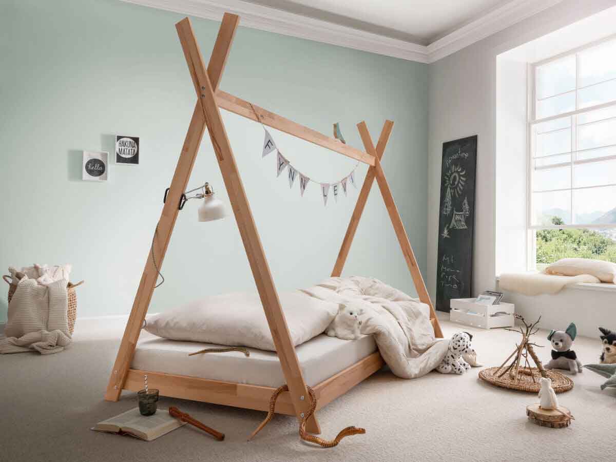 Tipibett WALDNEST PINO | 90x200 cm | Stoffdach wählbar - Bild 6