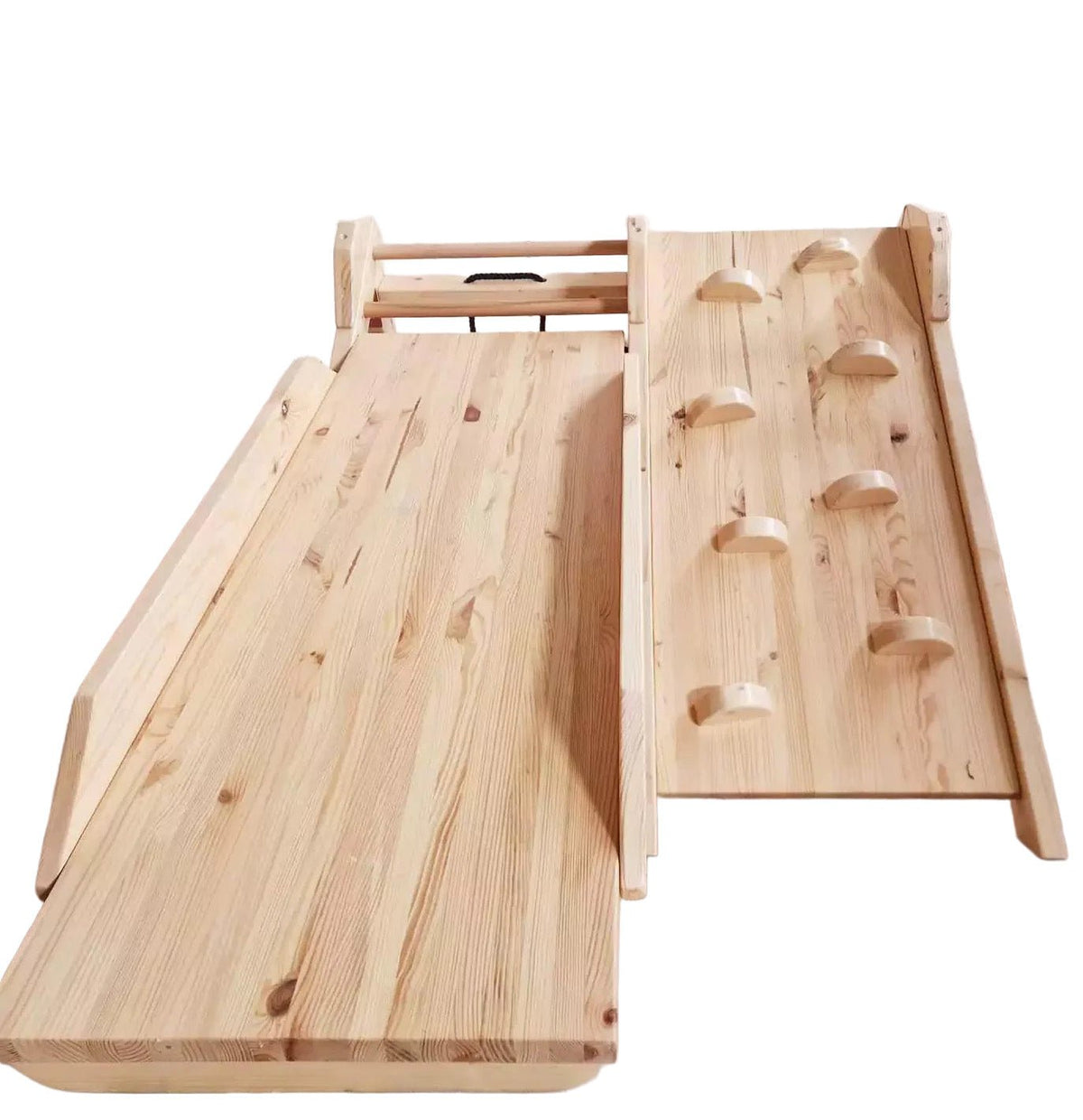 Klettergerüst ROOT 95 + Rutsche | IN & OUTDOOR | 95 cm | Farbe wählbar | klappbar - Kletterling – einfach Kind sein