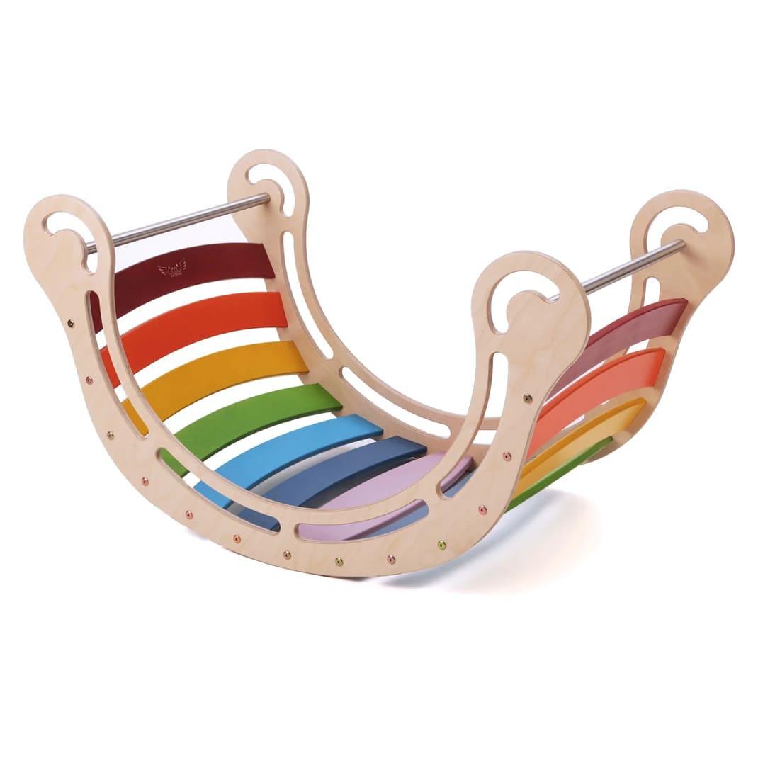 XXL Montessori Kletterbogen und Kletterwippe - Kletterling – einfach Kind sein
